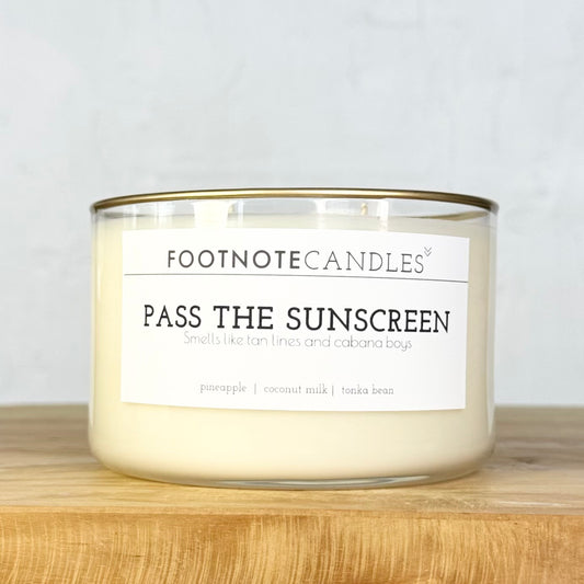 PASS THE SUNSCREEN CANDLE